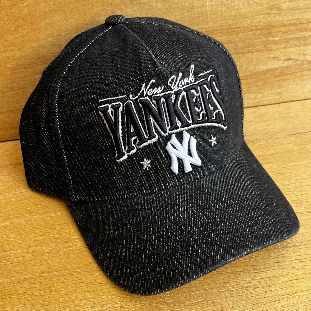 MITCHELL & NESS MLB NEW YORK YANKEES DENIM PRO PINCH SNAPBACK HAT NEW